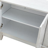 Kamu 45″ Wide 3-Door Sideboard – Modern Minimalist Storage Cabinet