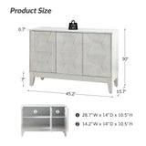 Kamu 45″ Wide 3-Door Sideboard – Modern Minimalist Storage Cabinet