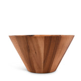 Angled Side Wooden Acacia Salad Bowl Large