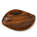 Wave Pattern Large Acacia Wood Salad Bowl