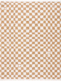 Kieu Mustard & Ivory Checkered Area Rug