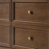 Antique-Inspired 4-Door Sideboard Cabinet - Decorative Drawer Illusion