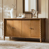Daan 63" Wide 4-Door Sideboard Cabinet with Adjustable Shelves