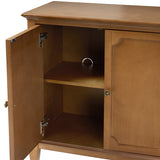 Jane Wood Veneer Sideboard with Adjustable Shelves, Available in 2-Door or 4-Door Options