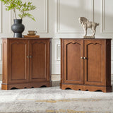 Hagen Traditional 2-Door Corner Cabinet – 30″ H Classic Wood Storage Cabinet with Decorative Molding