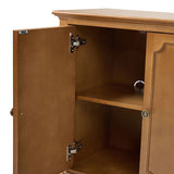 Jane Wood Veneer Sideboard with Adjustable Shelves, Available in 2-Door or 4-Door Options