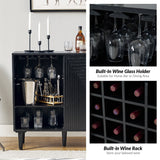 Archie 34" Tall 2 Door Accent Multifunction Bar Cabinet with Adjustable Shelves(Optional Types)