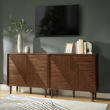 Archie 34" Tall 2 Door Accent Multifunction Bar Cabinet with Adjustable Shelves(Optional Types)