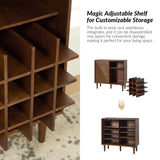 Archie 34" Tall 2 Door Accent Multifunction Bar Cabinet with Adjustable Shelves(Optional Types)