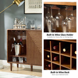 Archie 34" Tall 2 Door Accent Multifunction Bar Cabinet with Adjustable Shelves(Optional Types)