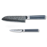 Hammered Santoku Paring Set