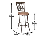 Sedona 30" Bar Stool, Swivel