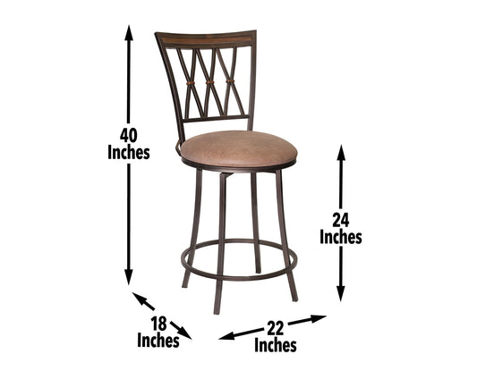 Sedona 24" Counter Stool, Swivel