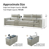 EliteNest Smart Reclining Theater Sofa with Speaker