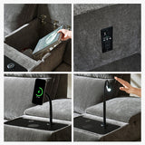 EliteNest Smart Reclining Theater Sofa with Speaker