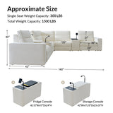 EliteNest Smart Reclining Theater Sofa with Speaker