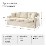 Belanda Sofa Linen Fabric with Removable Slipcover