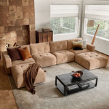 Memosa Modular Deep Seating Sectional Sofa - Cloud-Like Comfort with Memory Foam Cushions