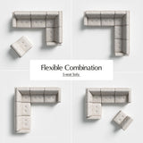 Memosa Modular Deep Seating Sectional Sofa - Cloud-Like Comfort with Memory Foam Cushions