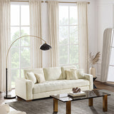 Morgan Large Three-Seater Cream Colored Couch