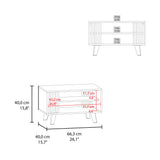 Shawnee Coffee Table With Open Storage Shelf, Living Room Center Table