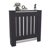Radiator Cover Linn with Cabinet and Slatted Panel, Modern Home Furniture for Heating Units, Ventilated Decorative Enclosure with Extra Shelf Space, Ideal for Small to Medium Rooms