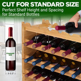 Stackable Wine Storage Rack - Wine Rack With 36 Bottle Slots, 4-Tier Modular Wine Display Shelves