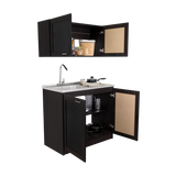 TUHOME Zurich Cabinet Set with Double Door Cabinet, Two Interior Shelves, Spacious Storage and Superior Top Surface for Organized Kitchen Spaces, Freestanding Solution for Home Efficiency and Daily Convenience