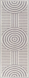 Deron Gray Rainbow Washable Rug
