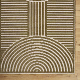 Deron Khaki Washable Area Rug