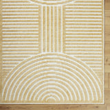 Deron Mustard Washable Area Rug