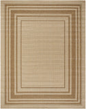 Isoko Bordered Faux Jute Outdoor Rug