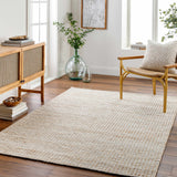Riki Cream Jute-Wool Blend Rug
