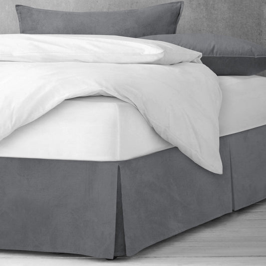 Vanessa Charcoal Bedskirt