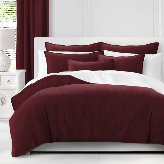 Vanessa Merlot Duvet Cover Set
