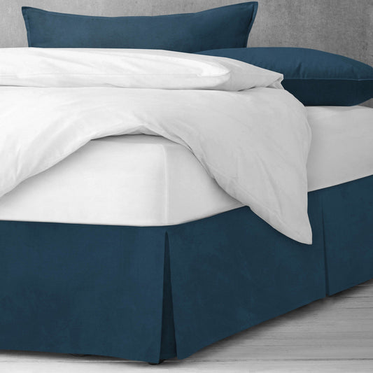 Vanessa Navy Bedskirt