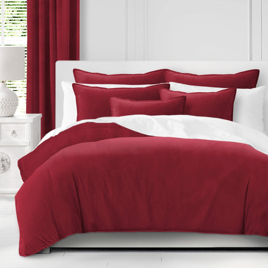 Vanessa Red Coverlet Set