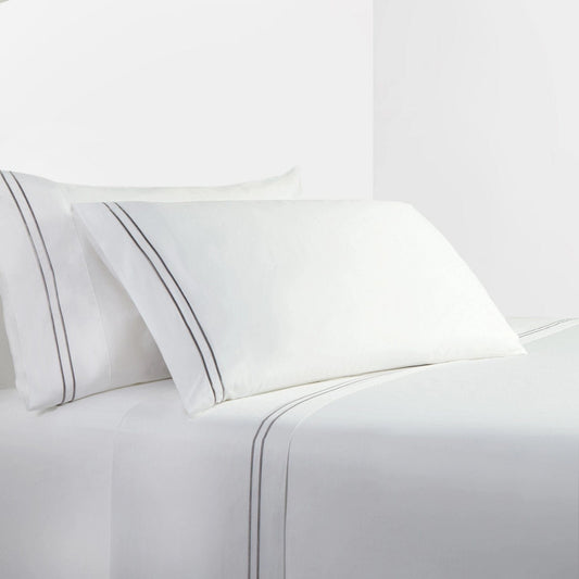 350TC Embroidery Stripe Sheet Set