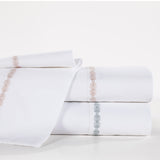 Laurel Embroidered Border 350TC Cotton Sateen Sheet Set