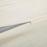 Larkspur 100% Slub Linen Prairie Stripe Duvet Cover Set