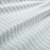 Larkspur 100% Slub Linen Prairie Stripe Duvet Cover Set