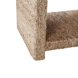 Beach House Style Burkhard 24" Side Table with Grass Rope Accent