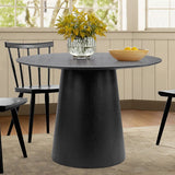 Saigong 42" Oak Round Dining Table