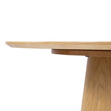 Saigong 42" Oak Round Dining Table