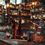 Saxophone Whiskey & Wine Decanter - 34 OZ Decanter Set with Two 10 Oz