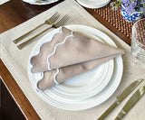 Beige Embroidery Napkins