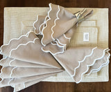 Beige Embroidery Napkins