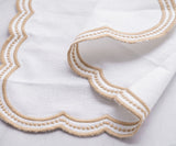 Scalloped Napkins - Embroidery Napkins