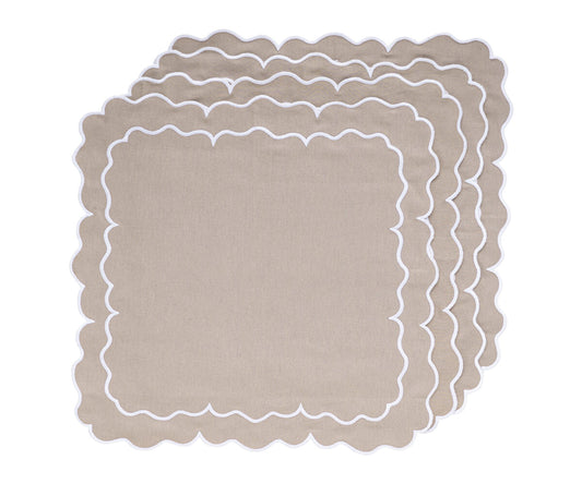 Beige Embroidery Napkins