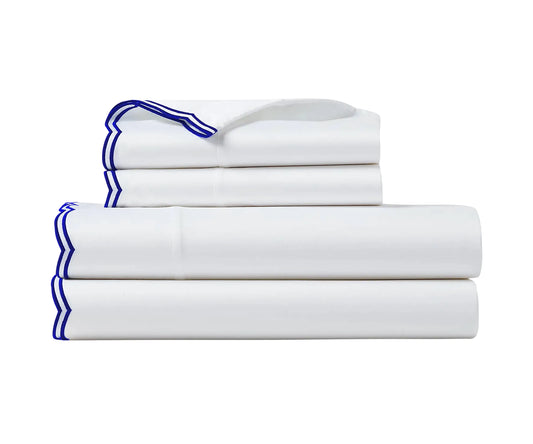 Blue Scalloped Sheets